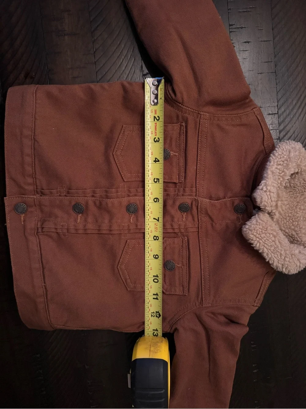 2T GAP Kids Rust Brown Sherpa-Lined Casual Jacket